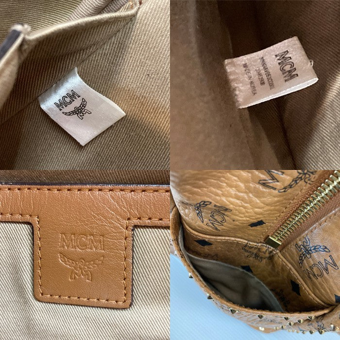 MCM エムシーエム スターク スタッズアウトライン ヴィセトスバックパック リュック ブラウン MMK8AVE61CO001 瑞穂店