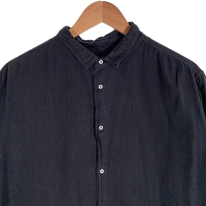 MITTAN ミッタン SS2024 コットン 長袖 カディシャツ SH-101 ブラック Size 2 福生店