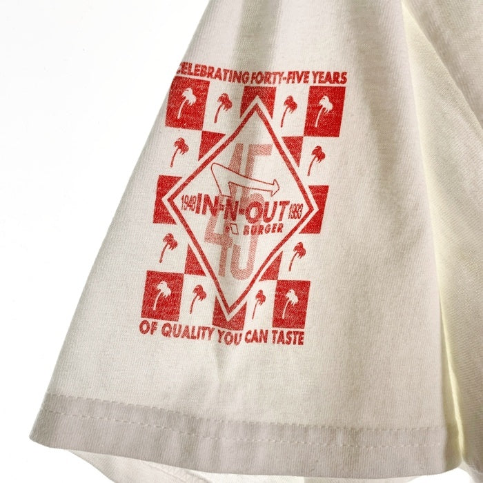 In-N-Out Burger インアンドアウト バーガー 1994 45th Anniversary 45周年 アニバーサリー 半袖 Tシャツ ホワイト Size L 福生店