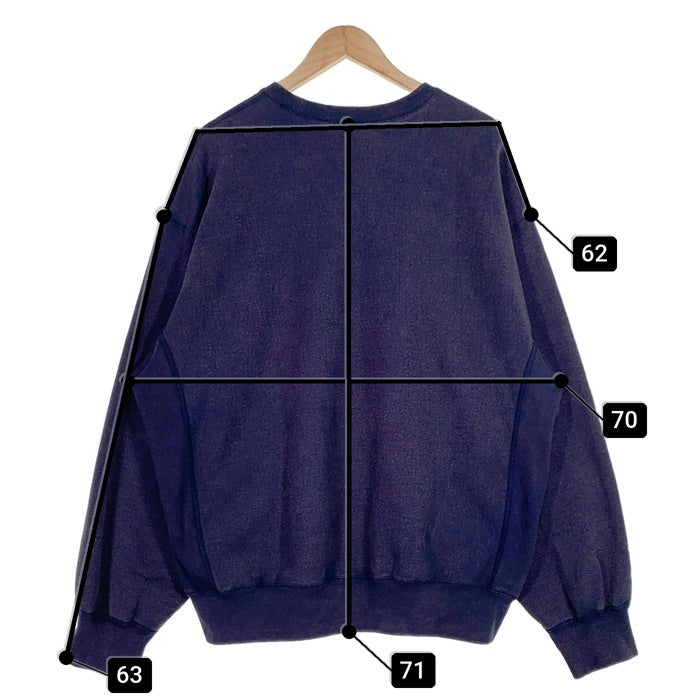 SUPREME シュプリーム 25SS Washed Box Logo Crewneck ウォッシュドボックスロゴクルーネックスウェットトレーナー ネイビー Size XL 福生店