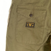 HUMAN MADE ヒューマンメイド STRAIGHT CARGO PANTS ストレートカーゴパンツ オリーブ ヘリンボーン HM29PT010 Size L 福生店