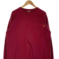 STANDARD CALIFORNIA スタンダードカリフォルニア SD HEAVYWEIGHT POCKET LONG SLEEVE T ヘビーウェイト ロングスリーブ ポケットTシャツ バーガンディー Size L 福生店