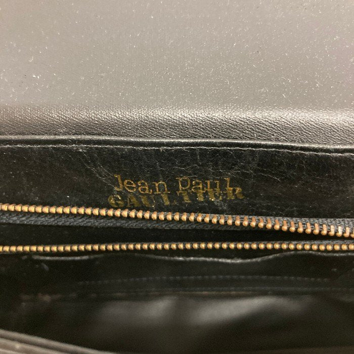 JEAN PAUL GAULTIER ジャンポールゴルティエ レザーショルダーバッグ 鼈甲 ブラック 瑞穂店
