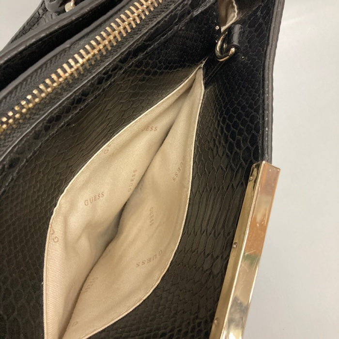 GUESS ゲス ハンドバッグ 型押し ブラック 瑞穂店