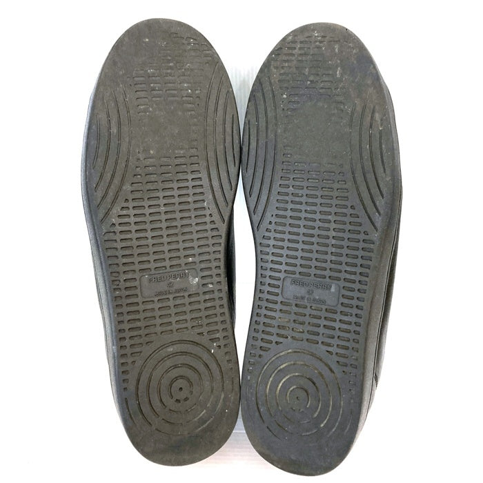 Ground Y グラウンドワイ FRED PERRY フレッドペリー Breaux BB Leather レザーローカットスニーカー ブラック FZ-29633 Size UK8 27cm相当 瑞穂店