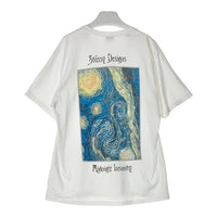 STUSSY ステューシー MIDNIGHT INSANITY グラフィック プリントTシャツ ホワイト sizeL ※シミあり 瑞穂店