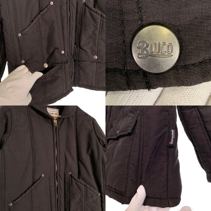 BLUCO ブルコ 60/40クロス ジップアップワークジャケット ブラック シンサレート 中綿 Size L 福生店