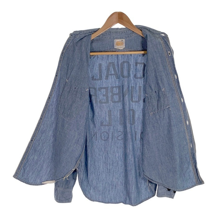 BOOTLEGGERS ブートレガース ガチャポケ シャンブレー ワークシャツ ブルー Size 15 福生店