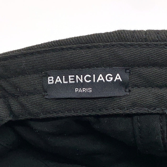 BALENCIAGA バレンシアガ BB ベースボールキャップ ブラック Size L (59) 福生店