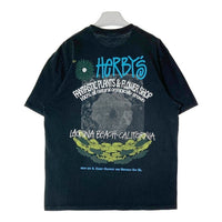 STUSSY ステューシー HERBY'S Dyed Tee 両面フォトプリント Tシャツ ブラック sizeL 瑞穂店