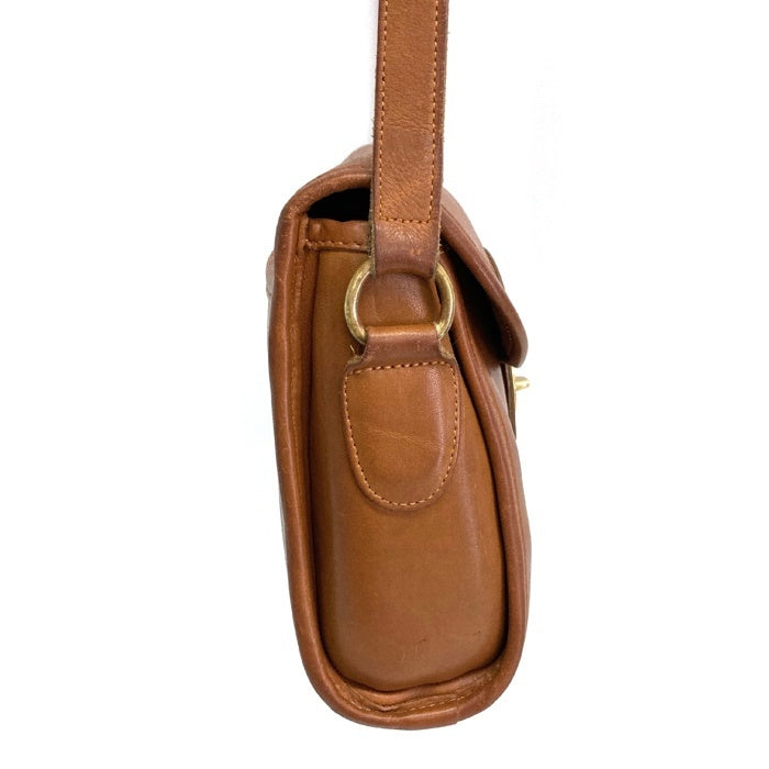OLD COACH オールドコーチ0836-331 USA製 ショルダーバッグ ターンロック ブラウン 瑞穂店