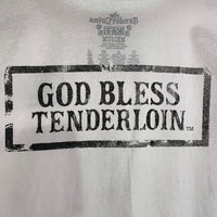 TENDERLOIN テンダーロイン GOD BLESS TENDERLOIN ポケット 半袖 Tシャツ ホワイト Size M 福生店