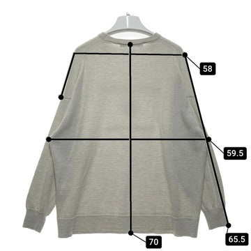 framework フレームワーク ロゴニット ライトグレー 瑞穂店