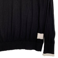 JOHN SMEDLEY ジョンスメドレー 21SS FRAGMENT DESIGN フラグメントデザイン SEQUEL シークエル クルーネック コットンセーター ブラック 薄手 Size L 福生店