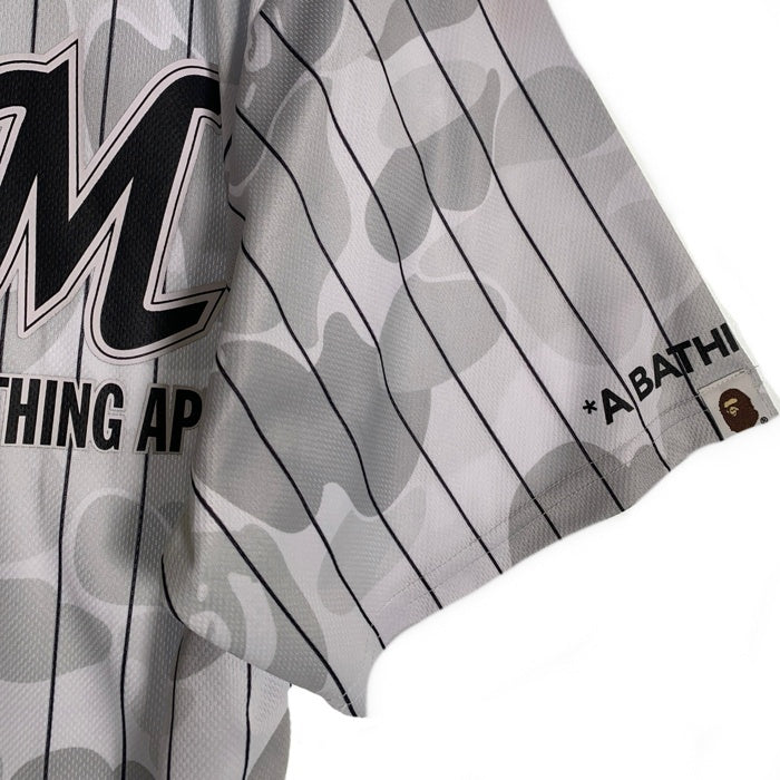 A BATHING APE ア ベイシング エイプ CHIBA LOTTE MARINES UNIFORM TEE 千葉ロッテマリーンズ  ホワイト Size 2XL 福生店