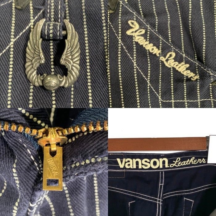 VANSON Leathers ヴァンソン レザース ストライプ デニム パンツ ブルー Size 31 福生店
