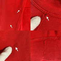 60's~ ラグランスリーブ プルオーバースウェットパーカー レッド Size M 相当 福生店