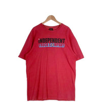 00's INDEPENDENT インデペンデント プリントTシャツ レッド アイアンクロス Size XXL 福生店