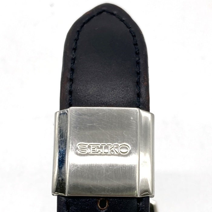 SEIKO セイコー 7L22-OAC0 プロスペックス キネティック ブルー針 クロノグラフ 自動巻き腕時計 ブラック 瑞穂店