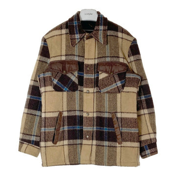 JC Penney ジェイシーペニー 70's 裏ボア チェック CPOジャケット ブラウン sizeM 瑞穂店