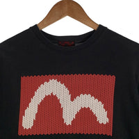 EVISU エヴィス カモメプリント Tシャツ ブラック Size 40 福生店
