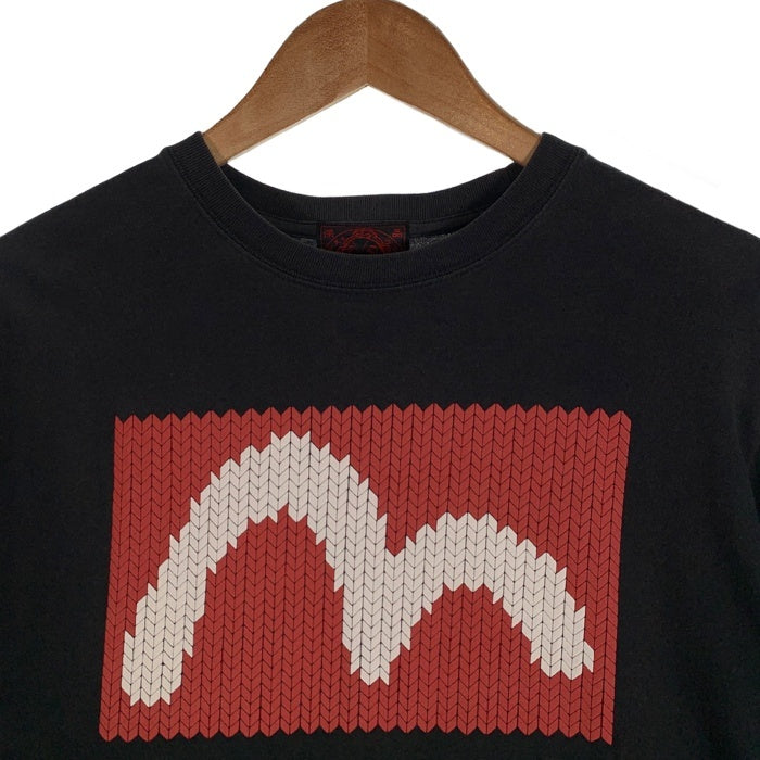 EVISU エヴィス カモメプリント Tシャツ ブラック Size 40 福生店
