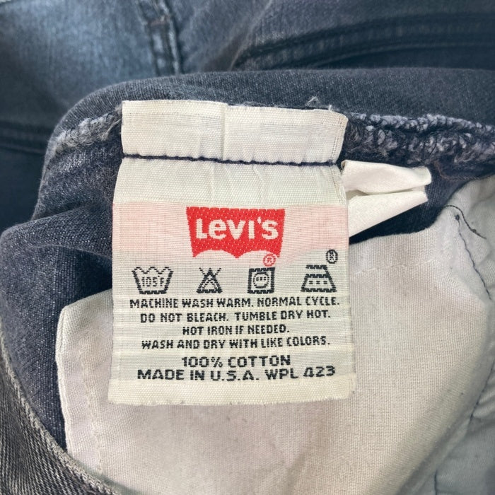 Levi's リーバイス 501-0660 501 USA製 ボタン裏553 01年製 後染めブラック デニムパンツ ブラック size32 瑞穂店