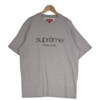 SUPREME シュプリーム 23AW Classic Logo S/S Top クラシックロゴ Tシャツ 刺繡 グレー Size L 福生店