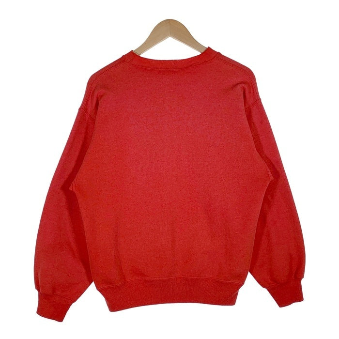 80's Hanes ヘインズ 前V ブランク スウェットトレーナー レッド 無地 Size M 福生店