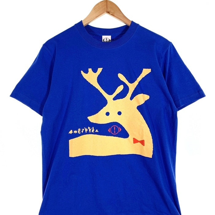 ヨルシカ 「月と猫のダンス」踊る動物Tシャツ〈鹿〉 ブルー Size M 福生店
