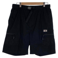 WIND AND SEA ウィンダンシー Water Repellent Nylon Cargo Shorts ナイロンカーゴショーツ ショートパンツ ブラック WDS-O-SUN-23-Q4-05 Size M 福生店