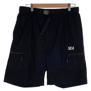 WIND AND SEA ウィンダンシー Water Repellent Nylon Cargo Shorts ナイロンカーゴショーツ ショートパンツ ブラック WDS-O-SUN-23-Q4-05 Size M 福生店