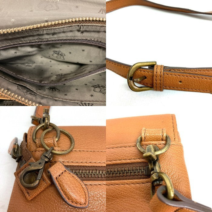 Dakota ダコタ 財布ショルダーバッグ レザー ブラウン 瑞穂店