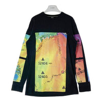 HOOD BY AIR フッドバイエアー マップ柄 ブラック ロングTシャツ sizeL 瑞穂店