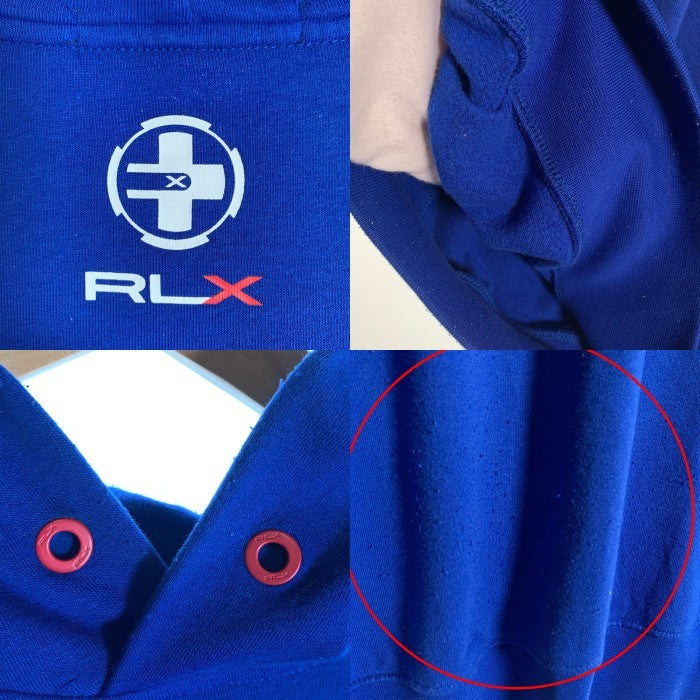 RLX ポロラルフローレン プルオーバー フーディー パーカー ブルー Size M相当 福生店