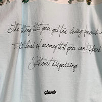 glamb グラム Legend CS レジェンド カットソー プリントTシャツ スカイブルー GB17SM/CS03 Size 4 福生店