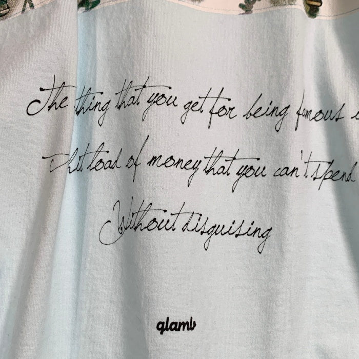 glamb グラム Legend CS レジェンド カットソー プリントTシャツ スカイブルー GB17SM/CS03 Size 4 福生店