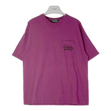 HYSTERIC GLAMOUR ヒステリックグラマー 23SS 02231CT03 HG MOTORCYCLE モーターサイクルポケット付き半袖 Tシャツ パープル sizeL 瑞穂店