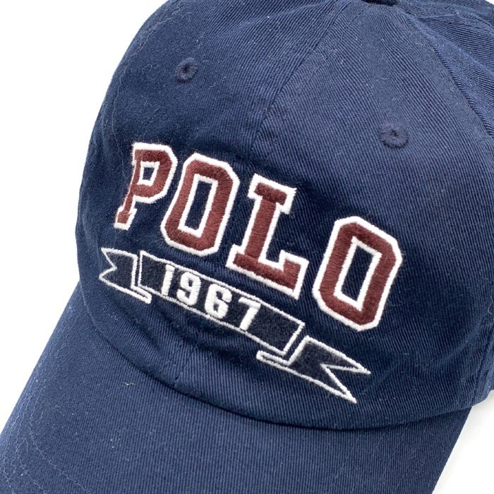 POLO RALPH LAUREN ポロラルフローレン 1967 刺繍 6パネルキャップ ネイビー 福生店