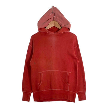 50's Hanes ヘインズ WIND SHIELD セットインスリーブ プルオーバースウェットパーカー レッド Size L 福生店
