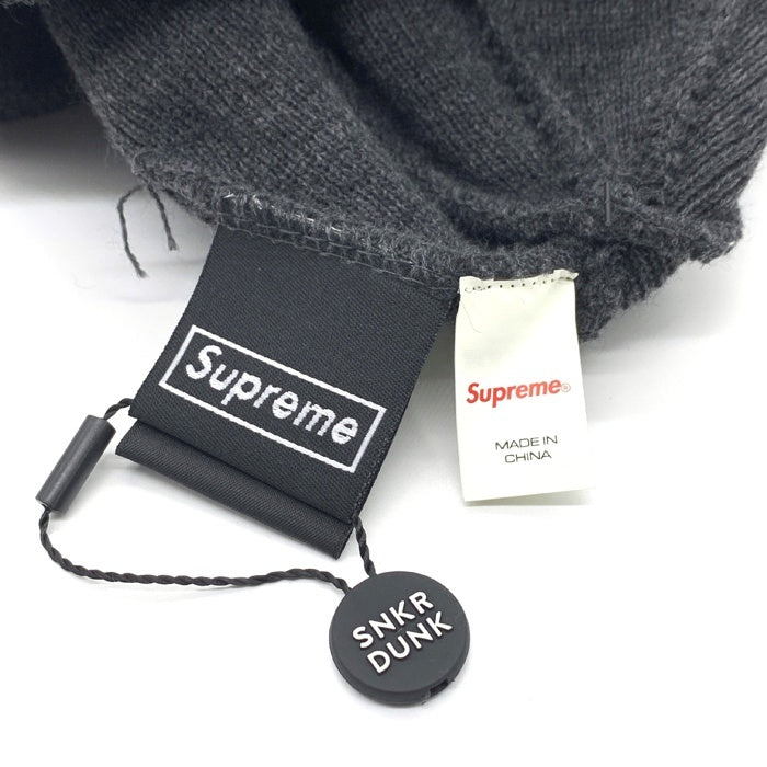 SUPREME シュプリーム 21AW Box Logo Beanie ボックスロゴビーニーキャップ チャコール 福生店