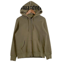 SUPREME シュプリーム 16AW Old English Hood Logo Zip Up Sweat オールドイングリッシュ フードロゴ ジップアップスウェットパーカー オリーブ Size S 福生店