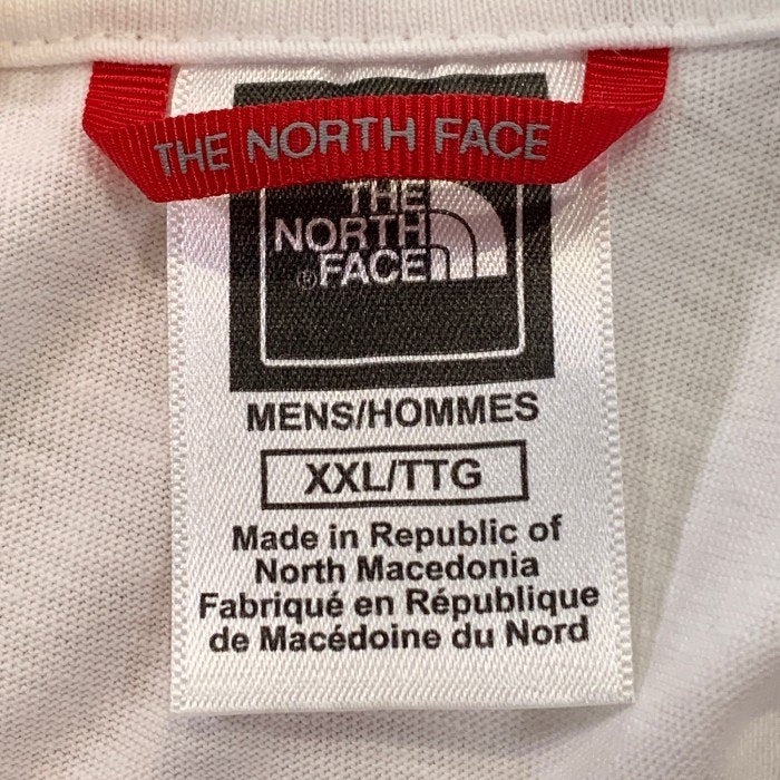 THE NORTH FACE ノースフェイス マウンテンライン プリントTシャツ ホワイト 7X1N US企画 Size XXL 福生店