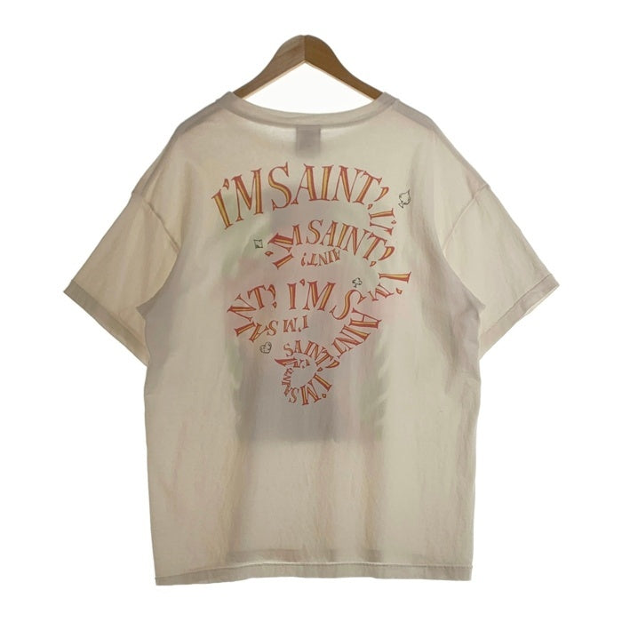 SAINT Mxxxxxx セントマイケル 23AW DSNY SS TEE MAD HATTER アリスインワンダーランド プリントTシャツ ヴィンテージ加工 SM-A23-0000-C25 Size XL 福生店