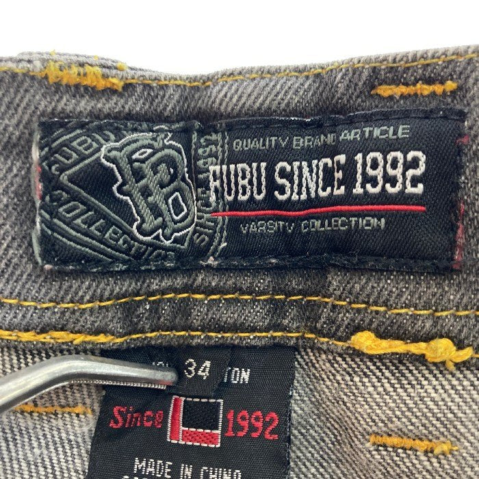 FUBU フブ デニム カーゴパンツ グレー sizeW34 瑞穂店