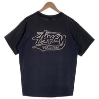 80's 90's STUSSY ステューシー WORLD TRIBE 半袖 Tシャツ ブラック USA製 Size XL 福生店