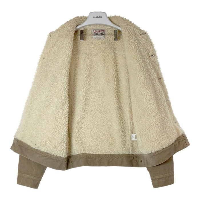 STUSSY ステューシー Lee リー STUSSY RIDER LB0010 コーデュロイ ボアジャケット ブラウン SizeL 瑞穂店