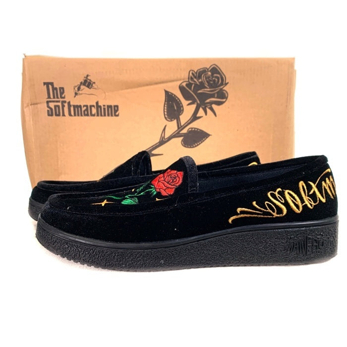 SOFT MACHINE ソフトマシーン MANEBU マネブ HOMIE SHOES スリッポン シューズ ローカットスニーカー ブラック MNB-CH01CR-P Size 41 福生店