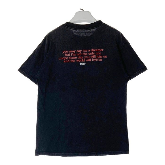 90-00's John Lennon ジョンレノン NEW YORK CITY プリントTシャツ ブラック 1996コピーライト 袖裾ダブル Size L 相当 瑞穂店