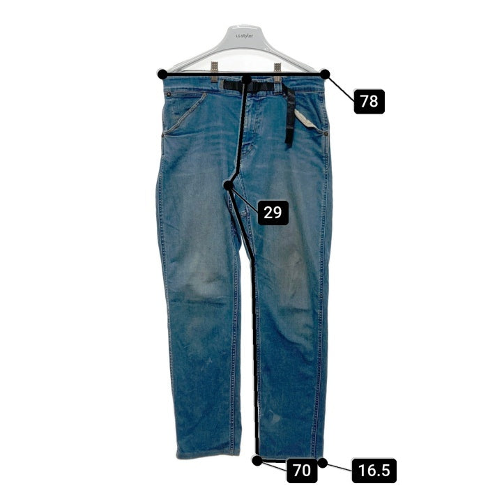 GRAMICCI グラミチ GMP-14F120 Mt Design 3776 デニム クライミングパンツ ライトインディゴ sizeS 瑞穂店